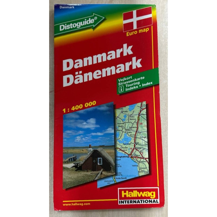 DENMARK | HALLWAG ROAD MAP. 1 : 400 000